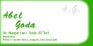 abel goda business card